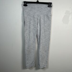 Lululemon Wunder Under Crop HR 21” Luxtreme WSNB White Print Women’s Size 6